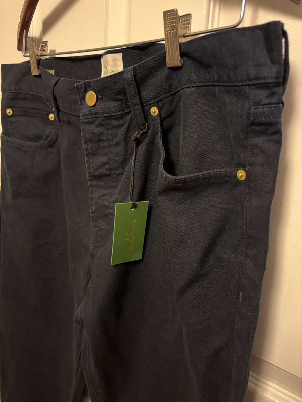 Sid Mashburn NWT Men's 34/30 Navy Sport Canvas 5-Pocket Pants